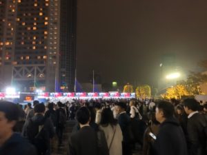 特設グッズ売り場混雑