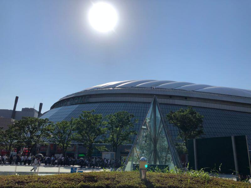 東京ドームと太陽