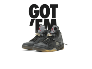 SNKRS NIKE AIR JORDAN 5 RETRO x OFF-WHITE